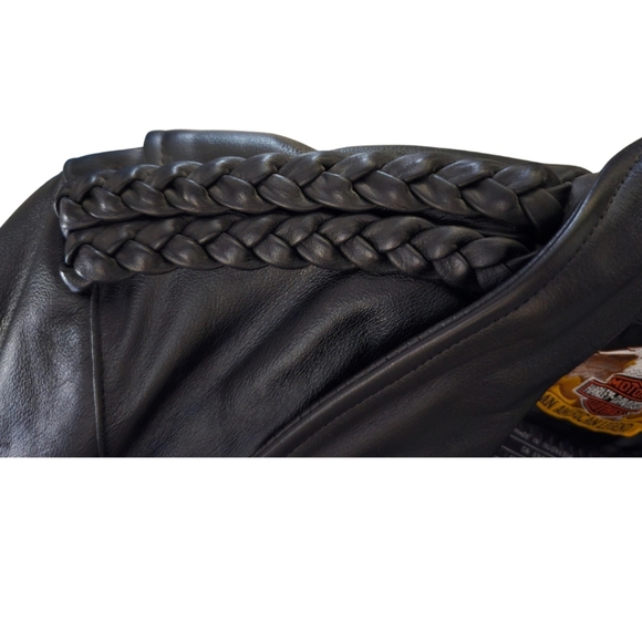 Harley Davidson Leather Crop Jacket - Picture 3 of 15